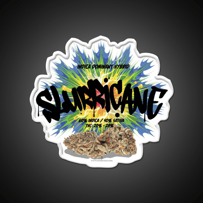 Slurricane Strain Art Hemp Inspired Green Leaf Led Neon Sign Rgb Color - Shineneon