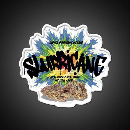 Slurricane Strain Art Hemp Inspired Green Leaf Led Neon Sign Rgb Color - LED neon sign view 11