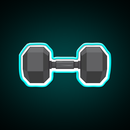 Small Dumbbell Gym Fitness Led Neon Sign Rgb Color