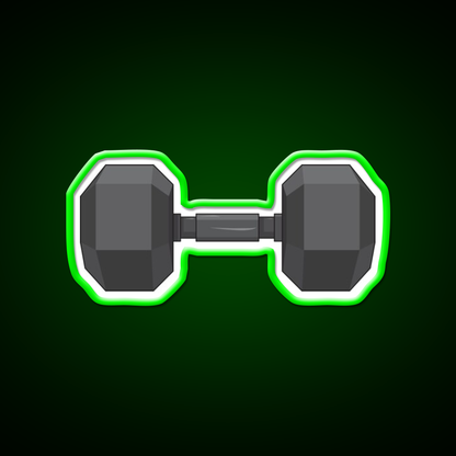 Small Dumbbell Gym Fitness Led Neon Sign Rgb Color