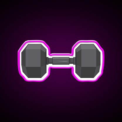 Small Dumbbell Gym Fitness Led Neon Sign Rgb Color