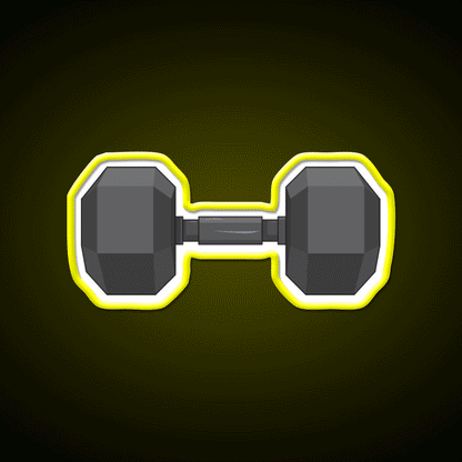 Small Dumbbell Gym Fitness Led Neon Sign Rgb Color