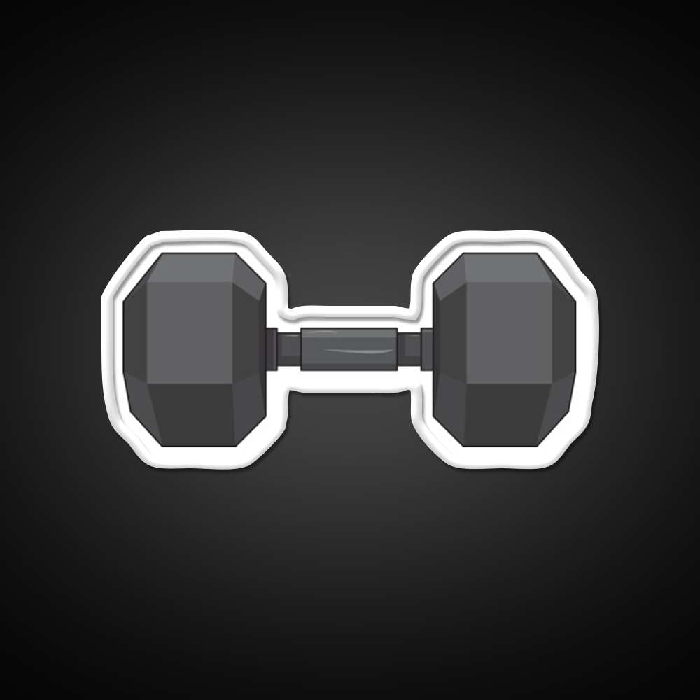 Small Dumbbell Gym Fitness Led Neon Sign Rgb Color