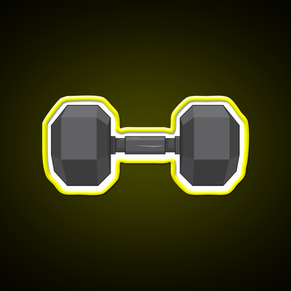 Small Dumbbell Gym Fitness Led Neon Sign Rgb Color