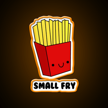 Small Fry Fast Food Led Neon Sign For Burger Place Wall Art Rgb Color - Shineneon