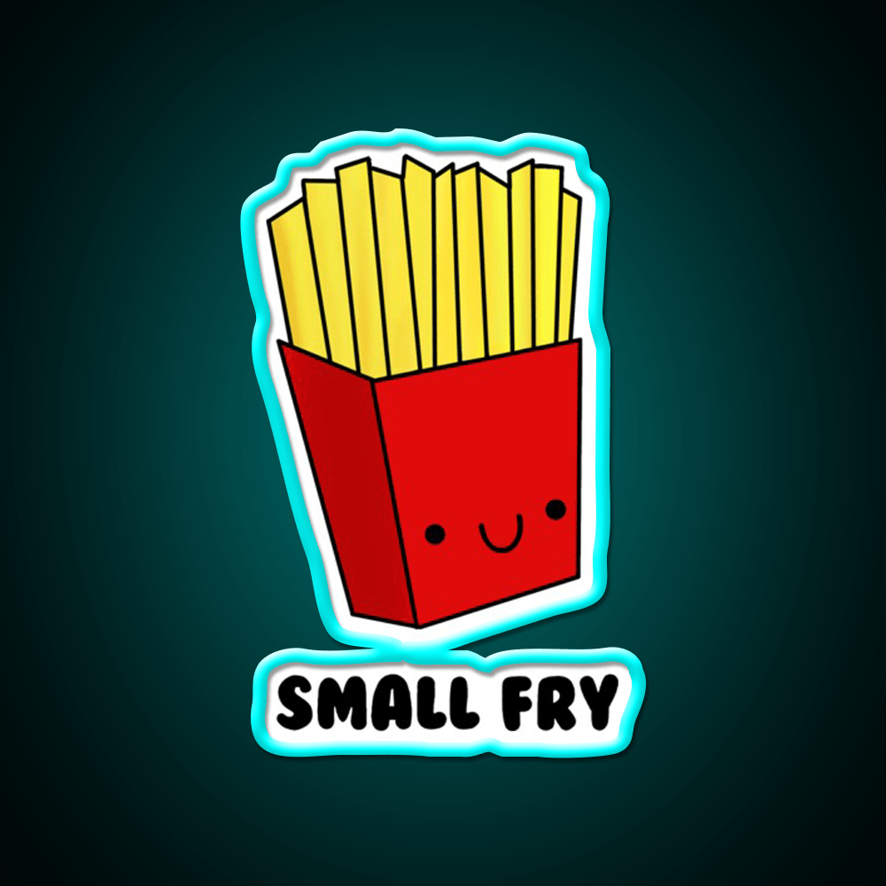 Small Fry Snack Food Led Neon Sign For Snack Room Rgb Color - Shineneon