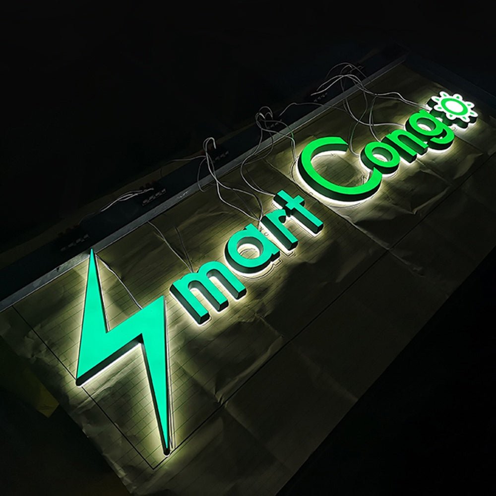 Smart Cong 3D Frontlit And Backlit Channel Letter Led Light Sign - Shineneon