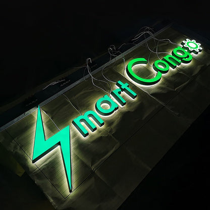 Smart Cong 3D Frontlit And Backlit Channel Letter Led Light Sign - Shineneon