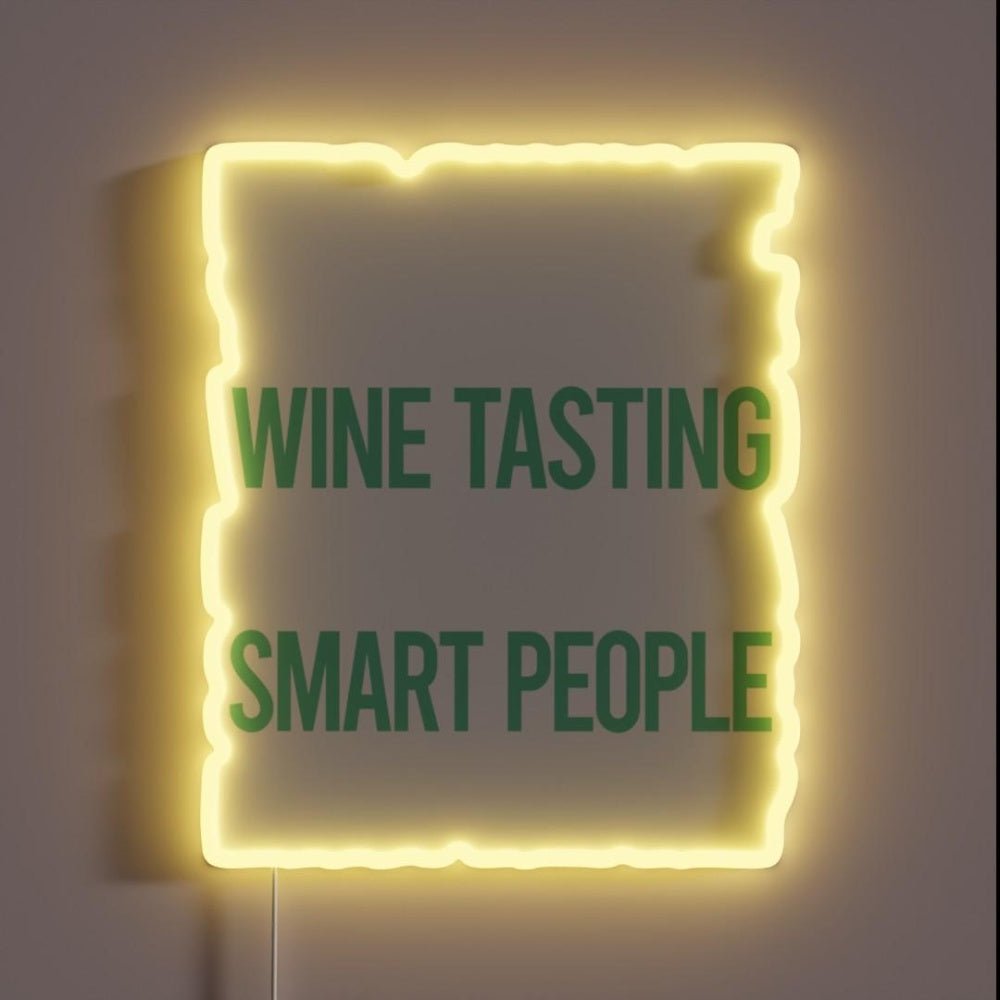 Smart People Hobby Wine Tasting Rgb Led Neon Sign - Shineneon