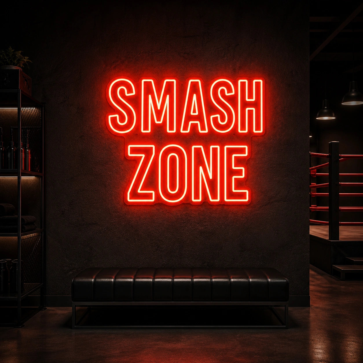 Smash Zone LED Neon Sign Garage Man Cave Neon Sign high-converting product image