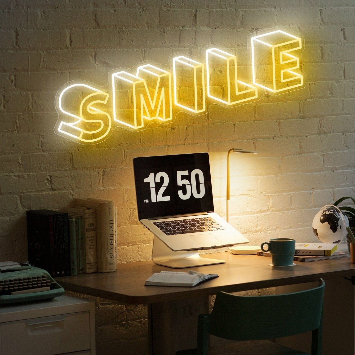 Smile 3d Word Led Neon Sign For Bar Office - Shineneon