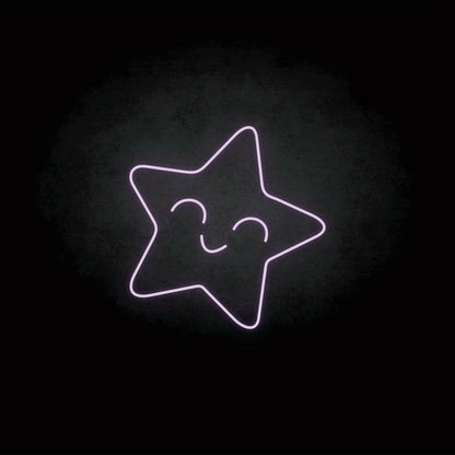 Smile A Star Led Neon Sign - Shineneon