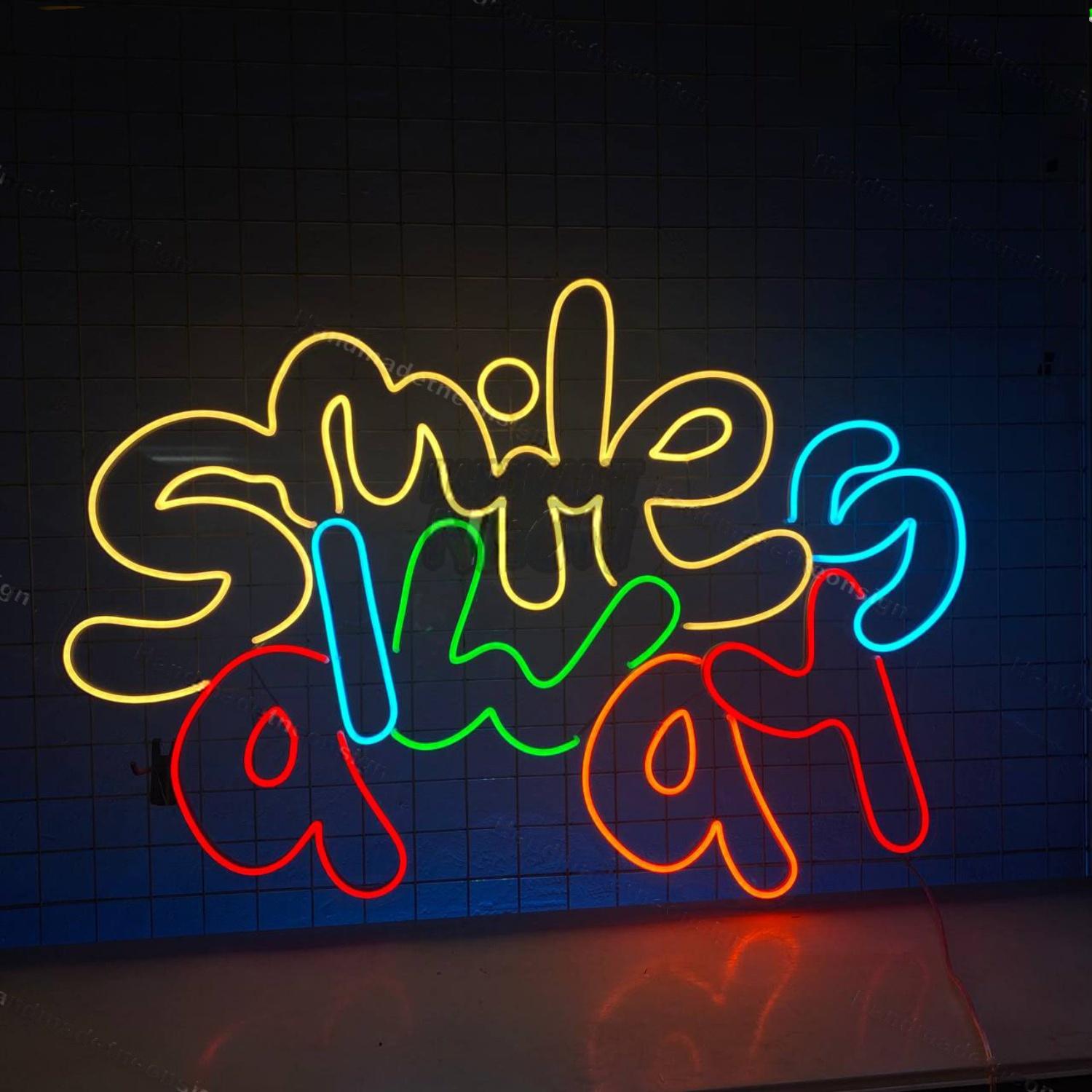 Smile Always Led Neon Sign Led Decor | Shineneon