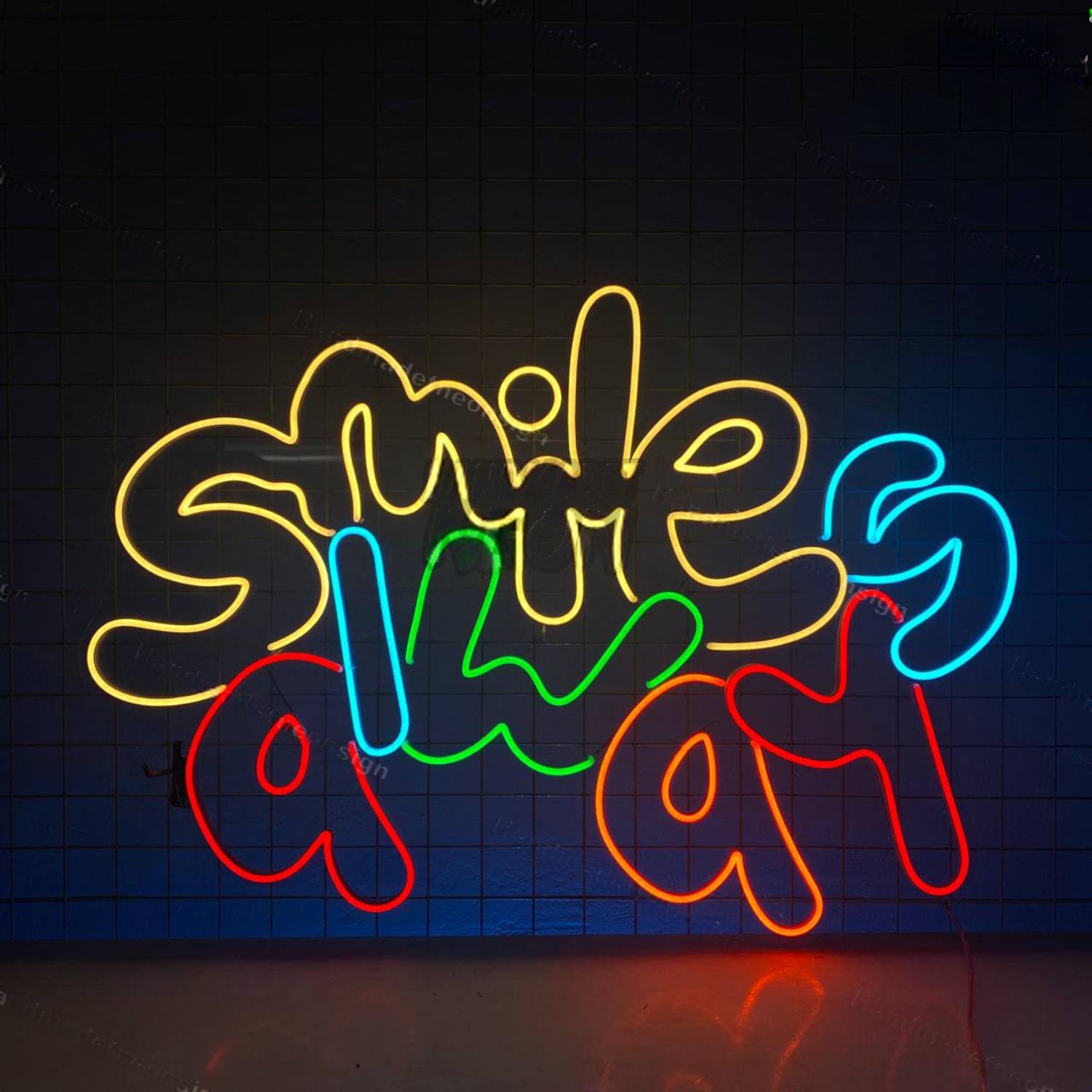 Smile Always Led Neon Sign Led Decor | Shineneon