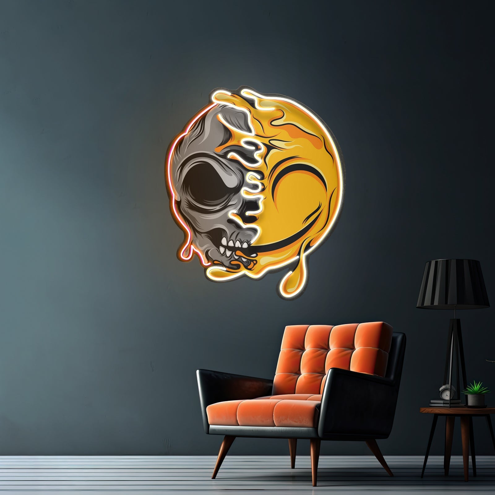Smile Emoji Skull Led Neon Sign Light Custom Led Signs - Shineneon