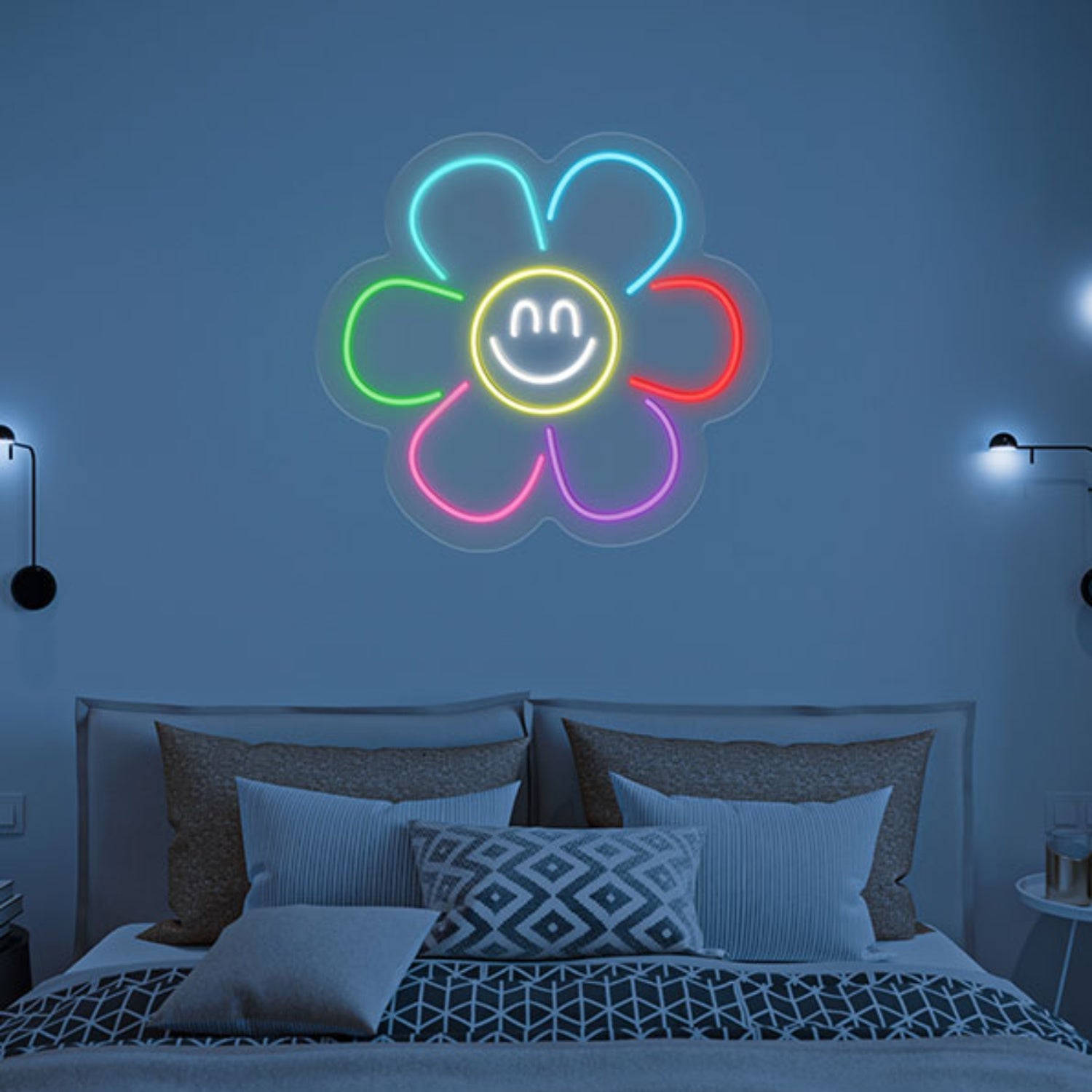 Smile Flower Neon Sign Wall Art Decor | Shineneon