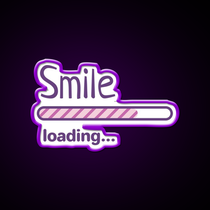 Smile Loading Bar Man Cave Bar Led Neon Sign Rgb Color