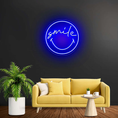 Smile Smiley Artistic Neon Signs Wall Art Led Signs