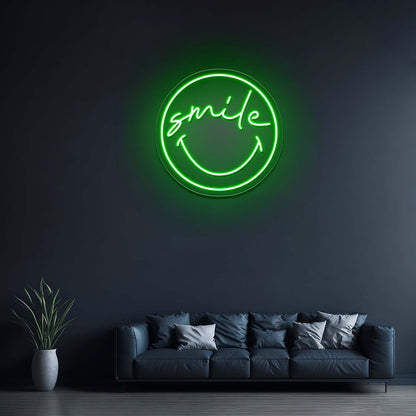 Smile Smiley Artistic Neon Signs Wall Art Led Signs - LED neon sign view 9