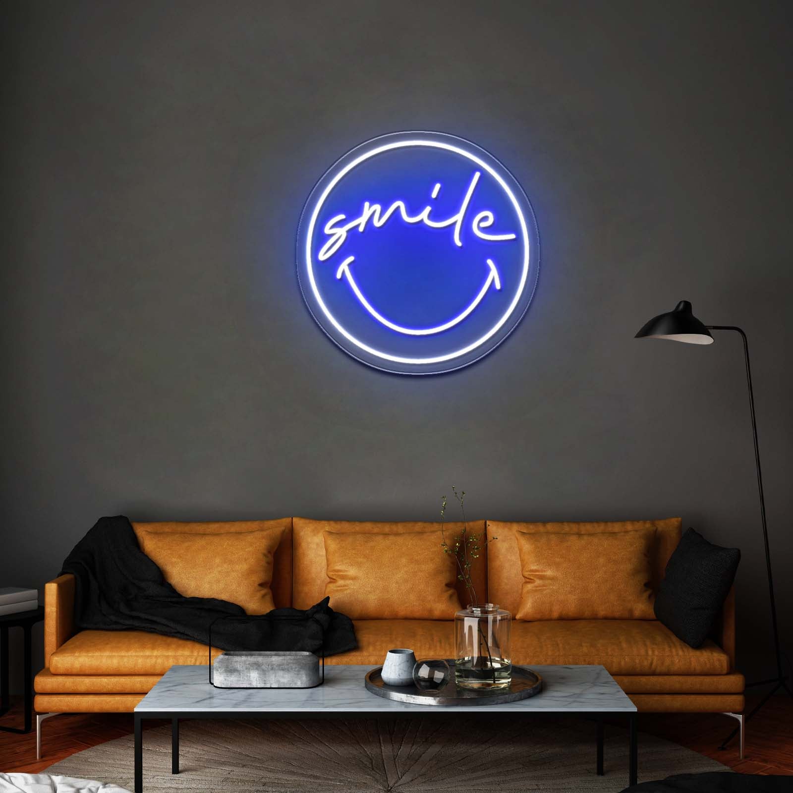 Smile Smiley Artistic Neon Signs Wall Art Led Signs - LED neon sign view 8