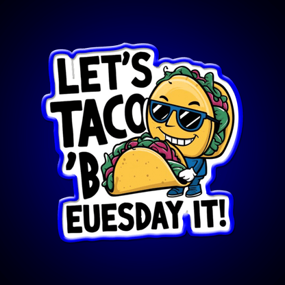 Smile Taco Led Neon Sign Mexican Food Sign Rgb Color - Shineneon