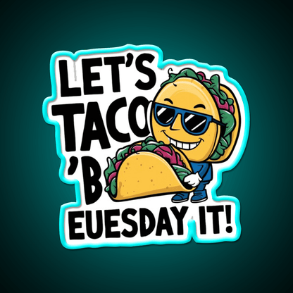 Smile Taco Led Neon Sign Mexican Food Sign Rgb Color - Shineneon