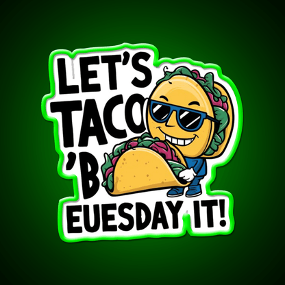 Smile Taco Led Neon Sign Mexican Food Sign Rgb Color - Shineneon