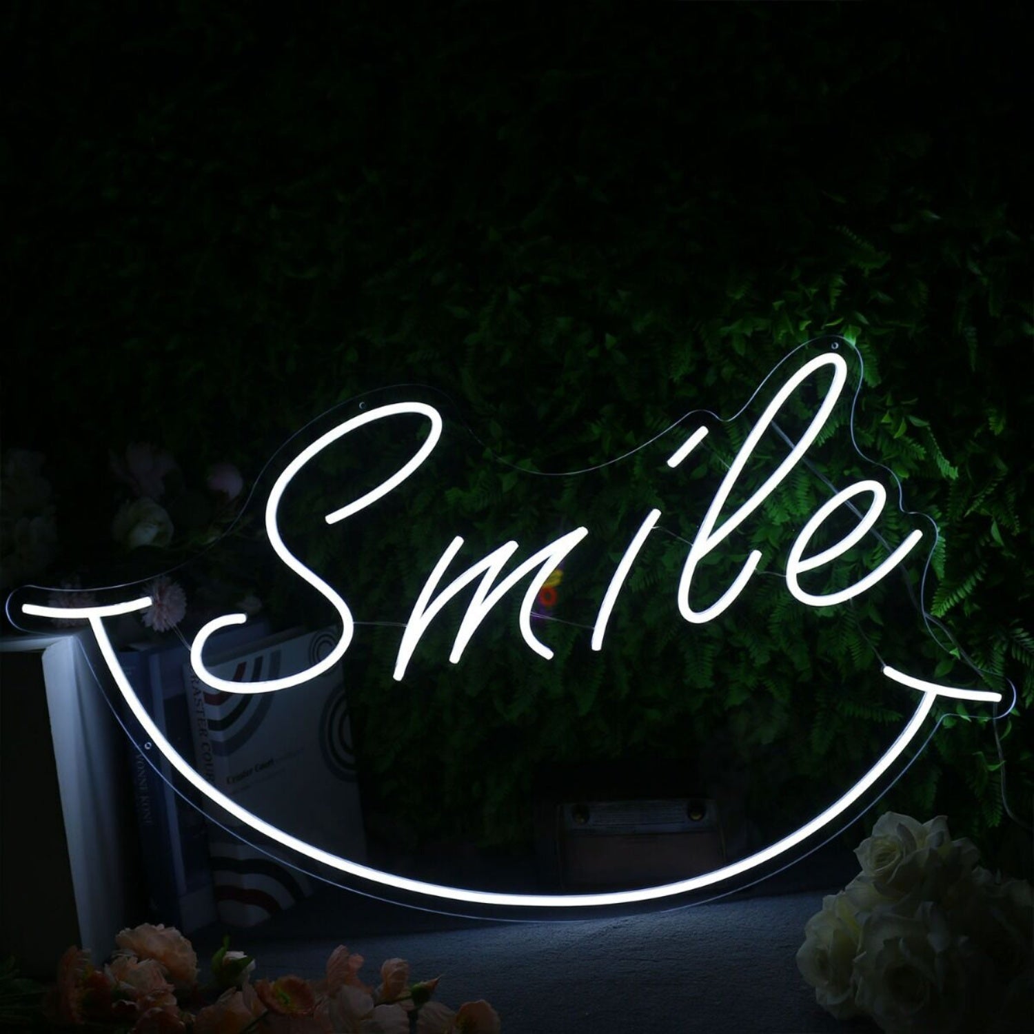 Smile White Custom Led Neon Sign - Shineneon