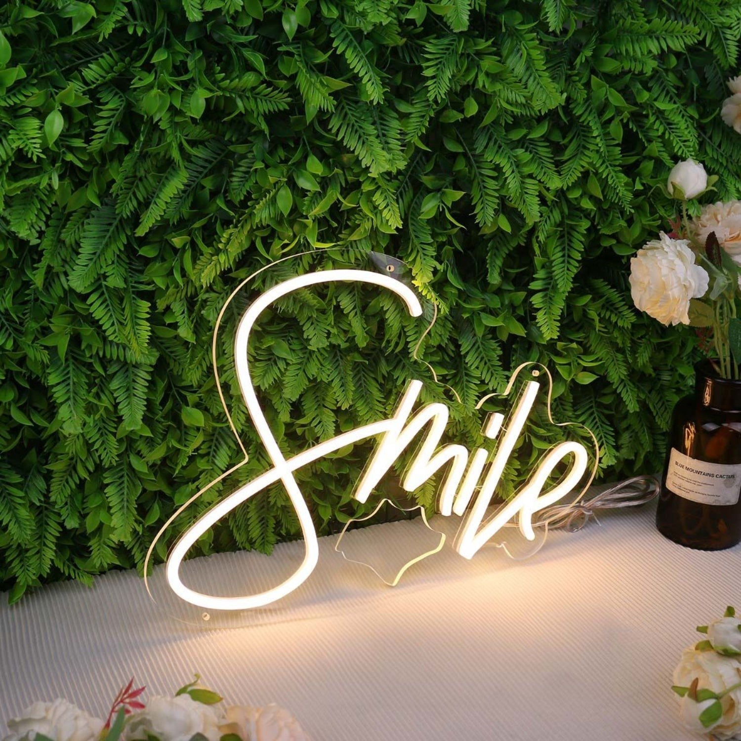 Smile Yellow Led Neon Sign For Positive And Fun Spaces - Shineneon