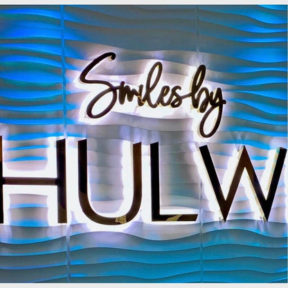Smiles By Hulw 3D Backlit Channel Letters Led Light Sign - Shineneon