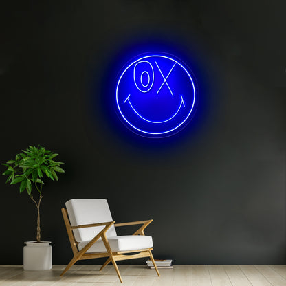 Smiley 50th Anniversary Artistic Neon Signs Wall Art Led Signs