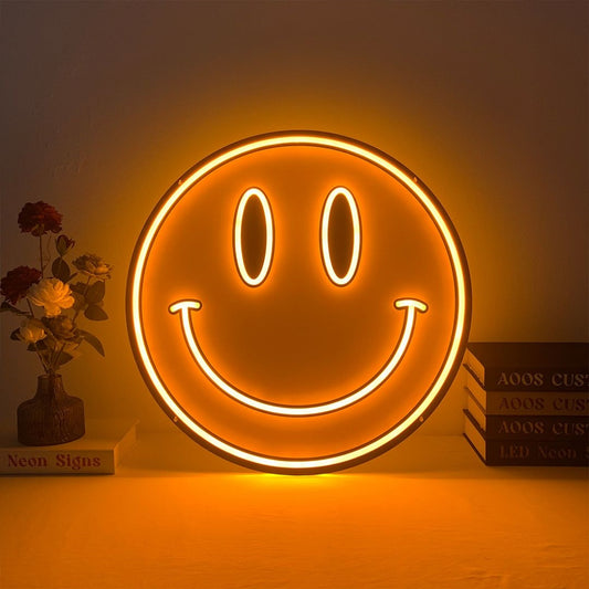 Smiley Face Emoji Led Sign Business Neon Sign