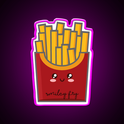 Smiley Fry Snack Food Led Neon Sign Rgb Color - Shineneon