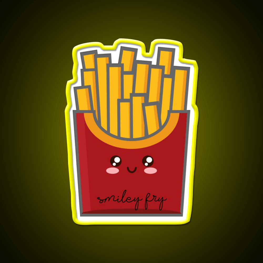Smiley Fry Snack Food Led Neon Sign Rgb Color - Shineneon