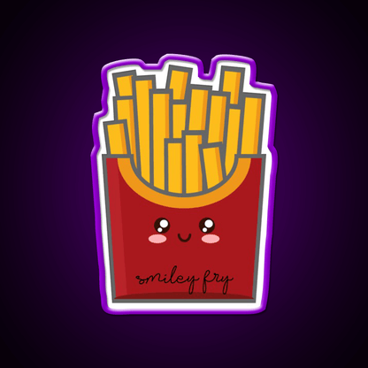 Smiley Fry Snack Food Led Neon Sign Rgb Color - Shineneon