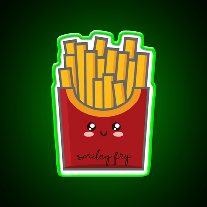 Smiley Fry Snack Food Led Neon Sign Rgb Color - Shineneon