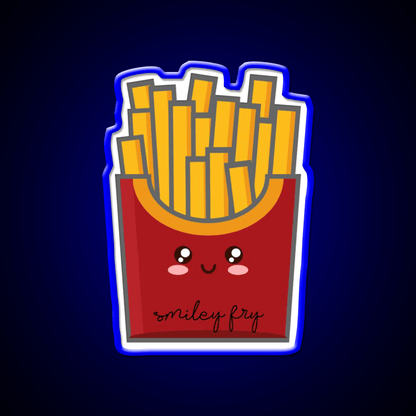 Smiley Fry Snack Food Led Neon Sign Rgb Color - Shineneon
