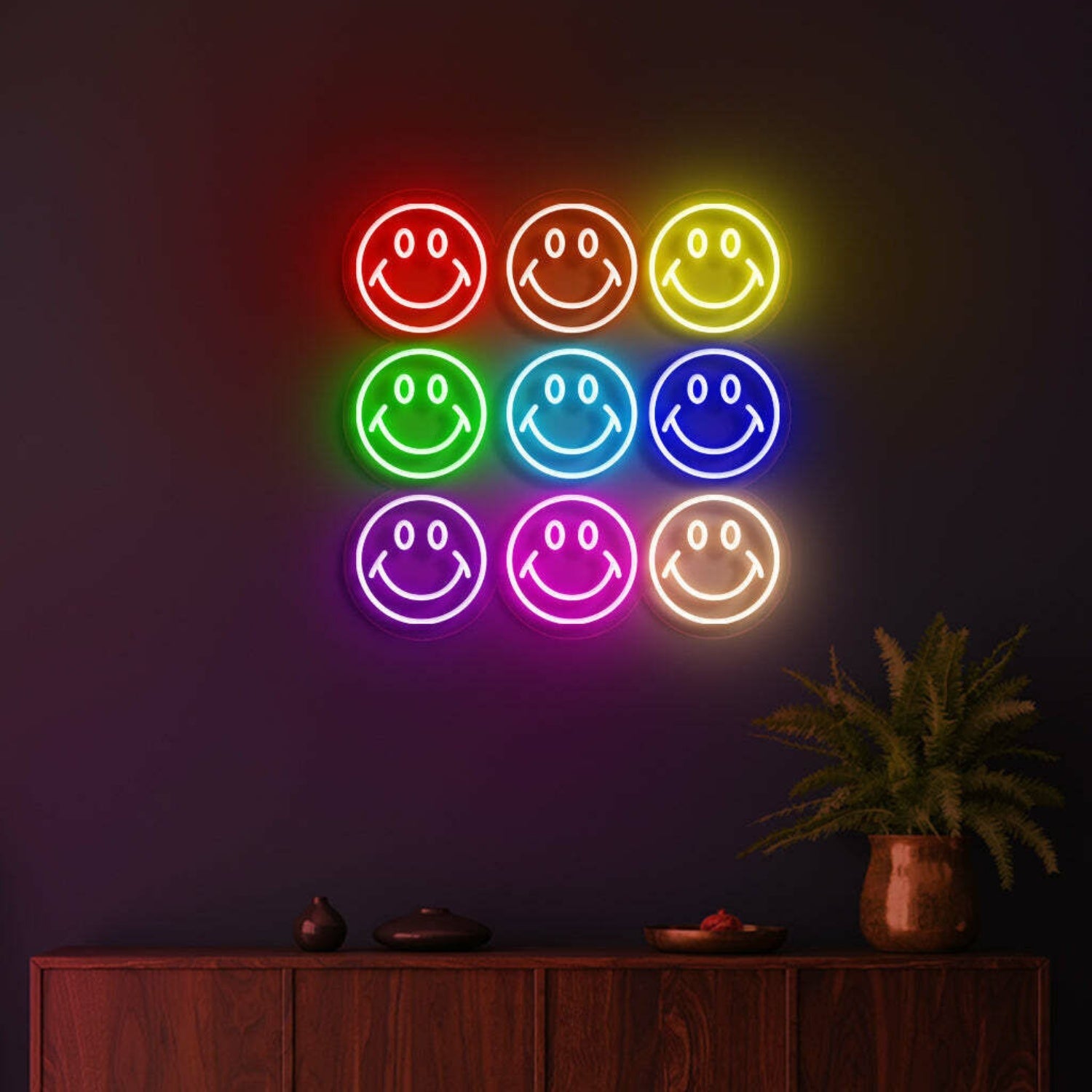 Smiley Wall Neon Joy And Positivity In Every Bulb - Shineneon