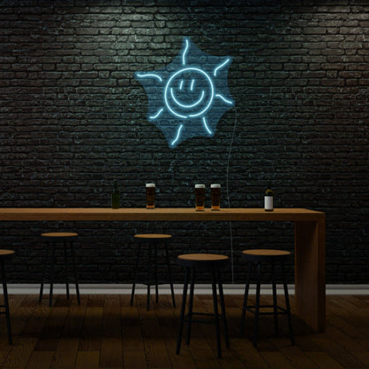 Smiling Sun Led Light Sign - Shineneon
