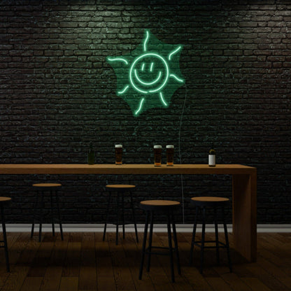 Smiling Sun Led Light Sign - Shineneon