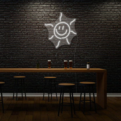 Smiling Sun Led Light Sign - Shineneon