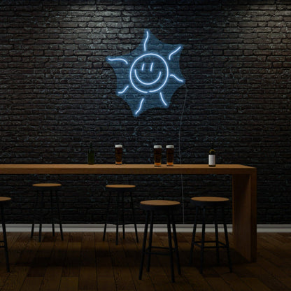 Smiling Sun Led Light Sign - Shineneon