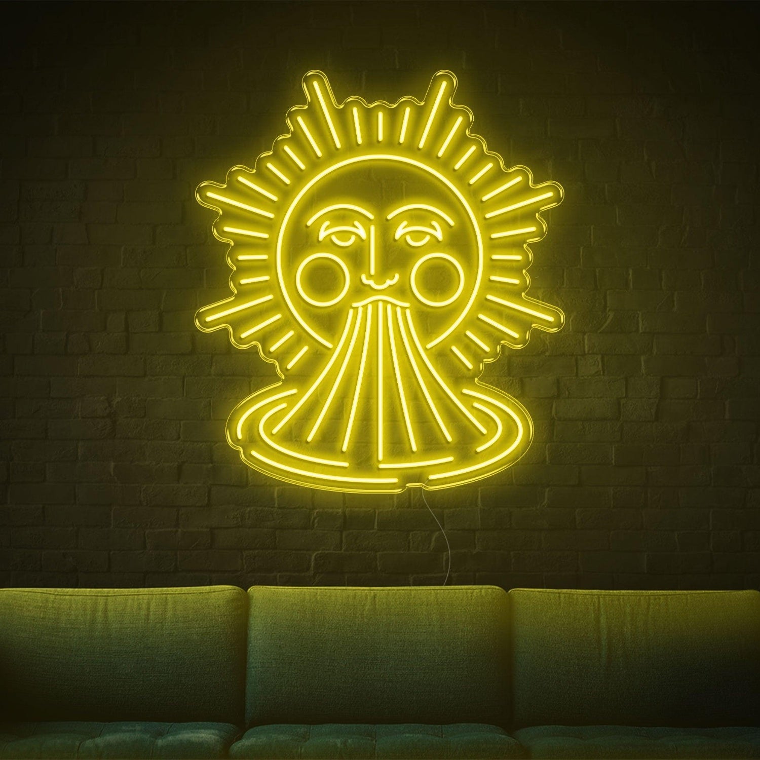 Smiling Sun Pink Led Neon Sign For Indoor Home Decor Wall Art | Shineneon