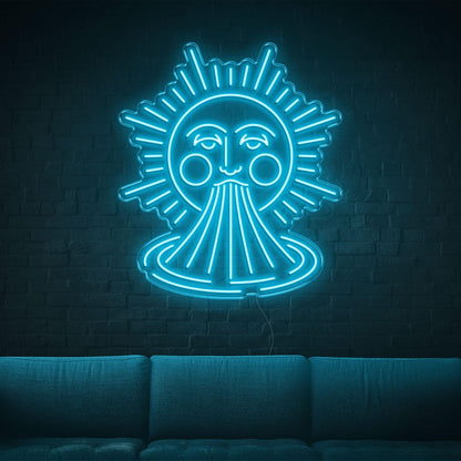 Smiling Sun Pink Led Neon Sign For Indoor Home Decor Wall Art | Shineneon