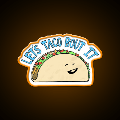 Smiling Taco Led Neon Sign Mexican Food Sign Rgb Color - Shineneon