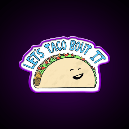Smiling Taco Led Neon Sign Mexican Food Sign Rgb Color - Shineneon