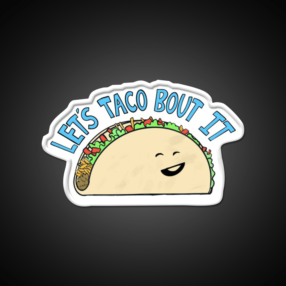 Smiling Taco Led Neon Sign Mexican Food Sign Rgb Color - Shineneon