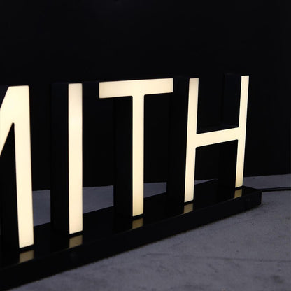 Smith 3D Frontlit Letters Metal Led Sign - Shineneon