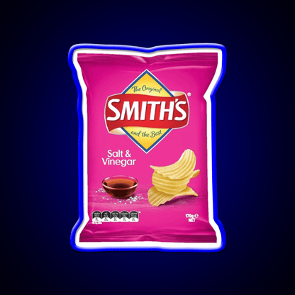 Smiths Chips Salt And Vinegar Snack Food Led Neon Sign Rgb Color - Shineneon