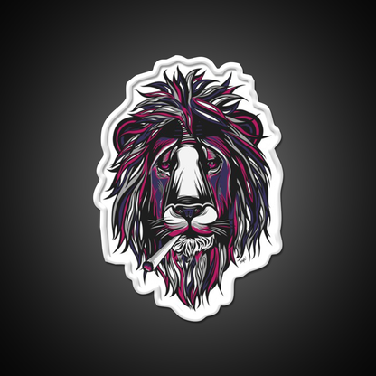 Smoke Lion Hemp Inspired Green Leaf Led Neon Sign Rgb Color - LED neon sign view 11